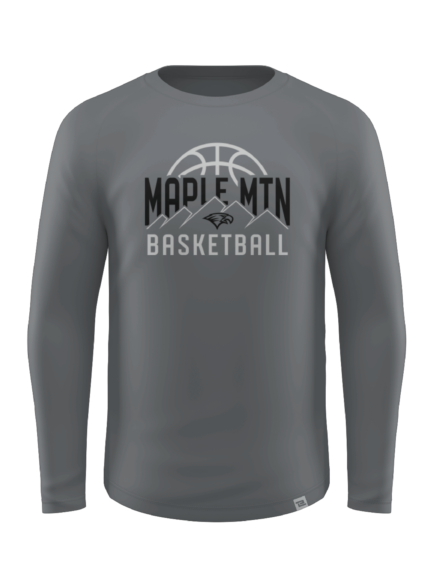 Raglan Long Sleeve Tee Detroit Gray