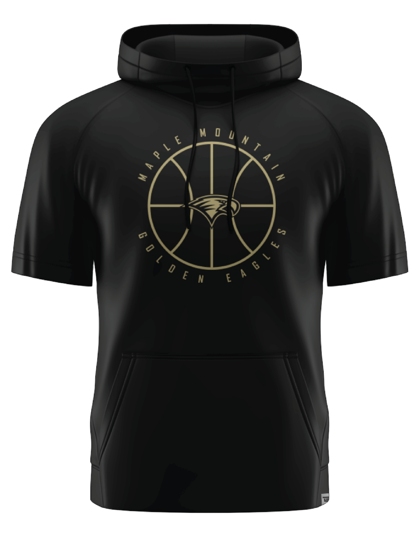 Scuba Hoodie Short Sleeve Black
