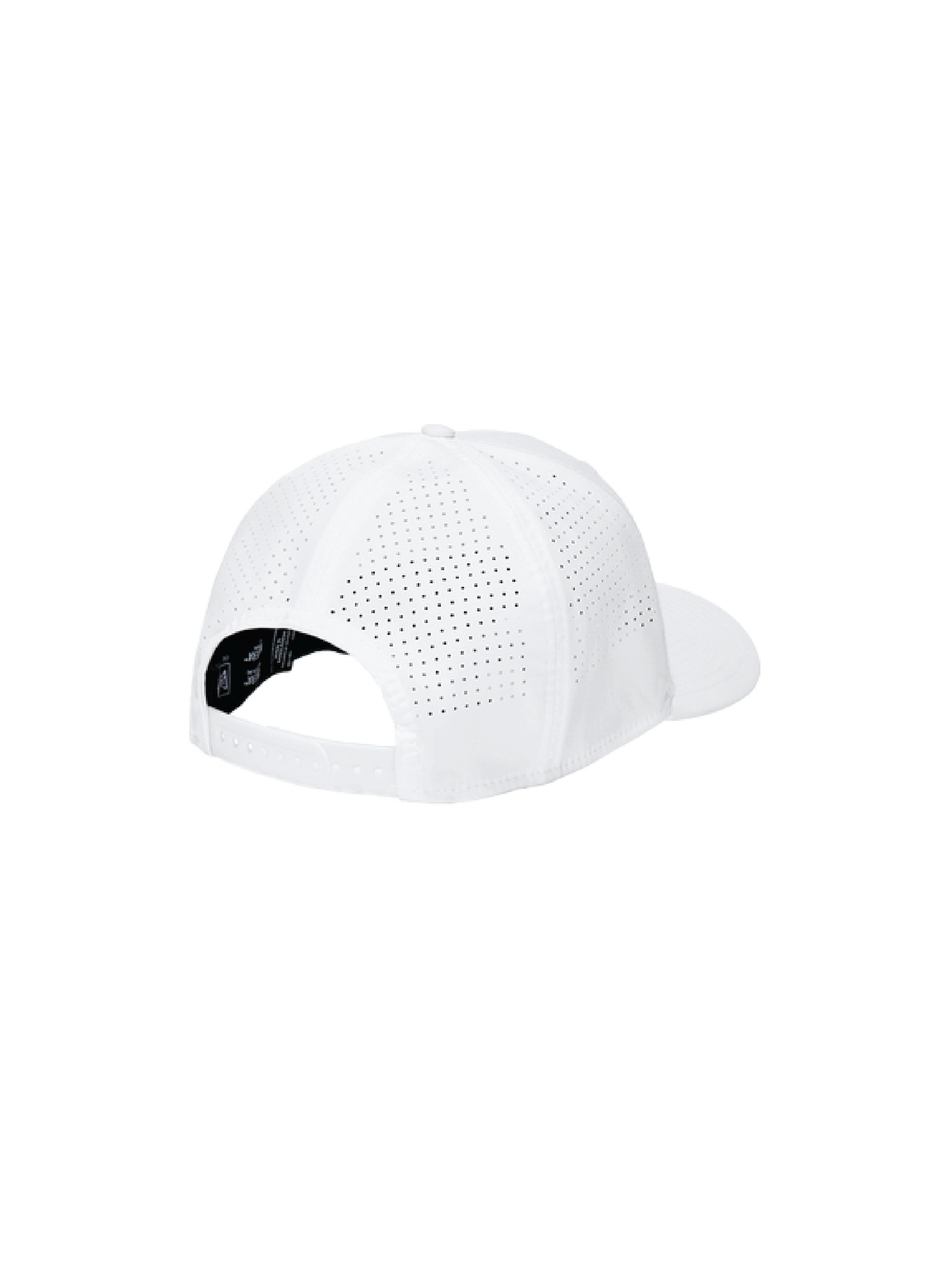 Perforated Snapback Hat White