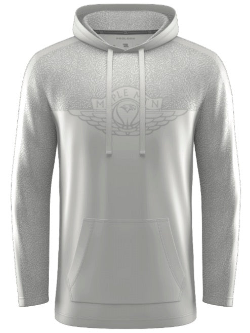 Tech Tee Long Sleeve Hoodie White 1 GBB