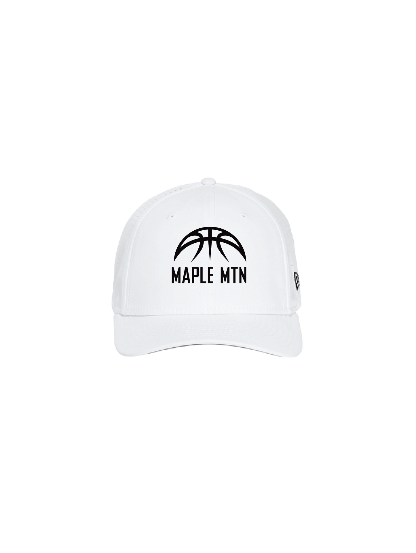 Perforated Snapback Hat White