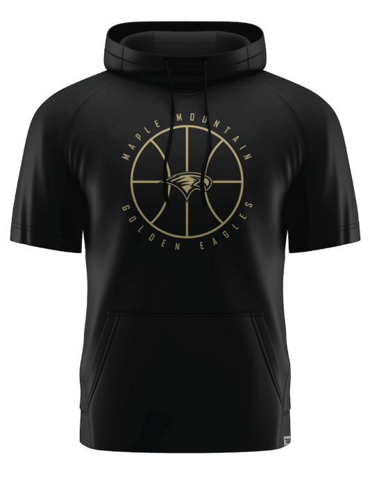 Scuba Hoodie Short Sleeve Black