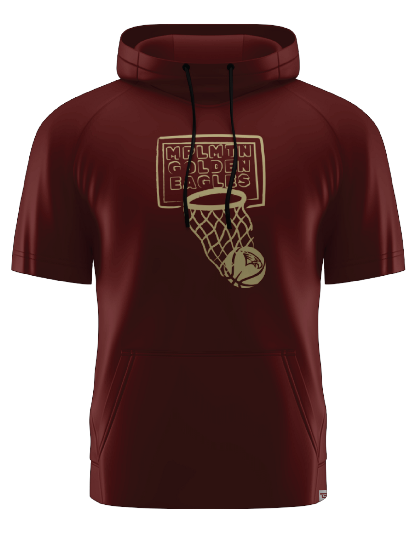 Scuba Hoodie Short Sleeve Maroon GBB