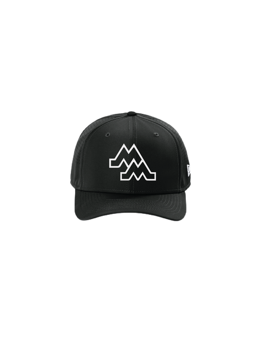 Perforated Snapback Hat Black GBB