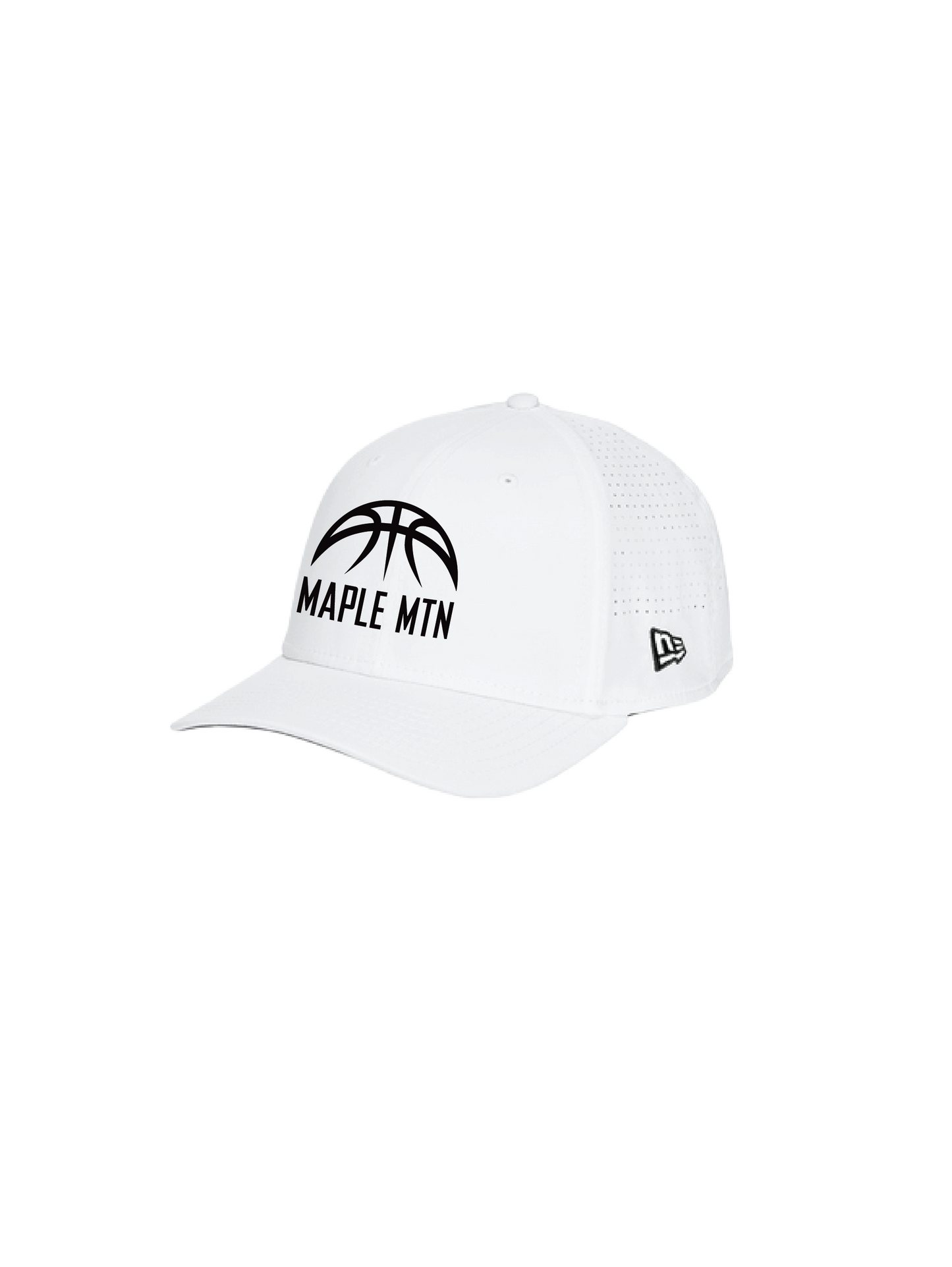 Perforated Snapback Hat White